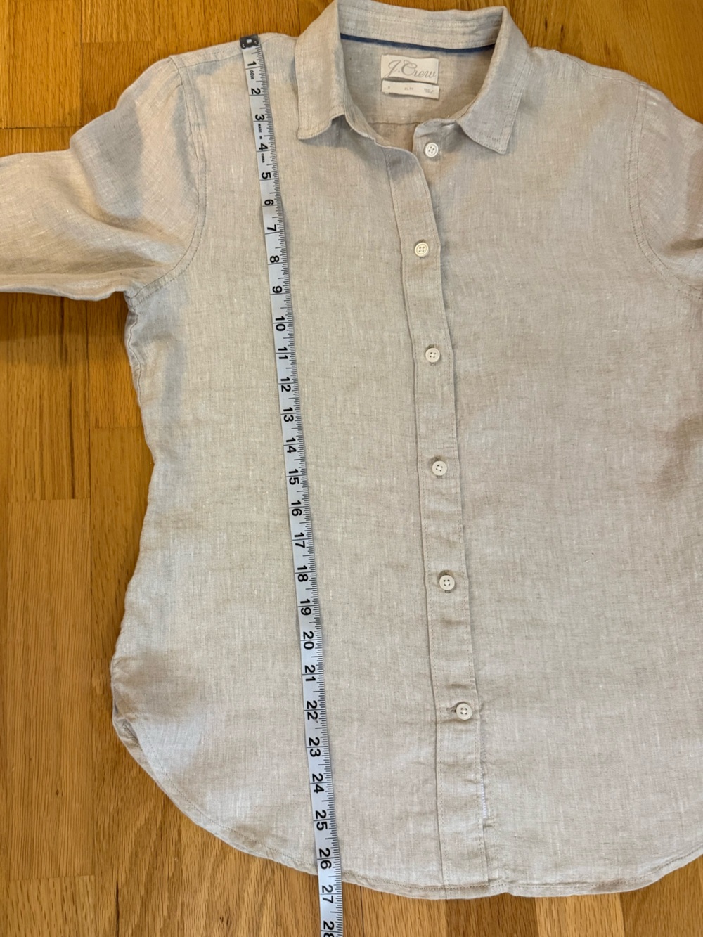 J. Crew Baird McNutt Women’s Irish Linen Slim Shirt Size 6 - Picture 11 of 11